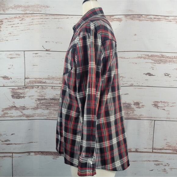 Vintage Ely Country Charmers Plaid Western Shirt Pearl Snap Size Medium - Picture 2 of 8